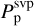 $P_{\rm{p}}^{{\rm{svp}}}$