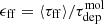 $ \epsilon_{\rm ff} = \langle\tau_\mathrm{ff}\rangle / \tau_\mathrm{dep}^\mathrm{mol} $