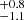$ ^{+0.8}_{-1.1} $