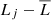 $ L_{j} - \overline{L} $