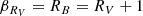 $$ \begin{aligned} \beta _{R_V}=R_B=R_V+1 \end{aligned} $$