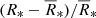 $ (R_{*}-\overline{R}_{*})/\overline{R}_{*} $