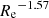 $ {R_{\mathrm{e}}}^{-1.57} $