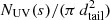 $ N_{\rm UV}(s)/(\pi\, d_{\rm tail}^2) $