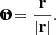 $$ \begin{aligned} \mathbf {\hat{r}} = \frac{\mathbf{r}}{|\mathbf r |}. \end{aligned} $$