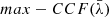 $ max-CCF(\bar{\lambda}) $