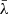 $ \bar{\lambda} $