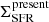 $ \Sigma_{\mathrm{SFR}}^{\mathrm{present}} $