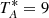 $ T^{*}_{A} = 9 $