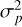 $\sigma _p^2$