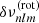 $ \delta\nu^{\mathrm{(rot)}}_{nlm} $