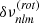 $ \delta\nu^{(\mathit{rot})}_{\mathit{nlm}} $