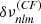 $ \delta\nu^{({\mathit{CF}})}_{\mathit{nlm}} $