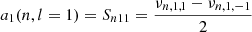 $$ \begin{aligned} a_1(n,l=1) = S_{n11} = \frac{\nu _{n,1,1}- \nu _{n,1,-1}}{2} \end{aligned} $$