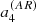 $ a^{(AR)}_4 $