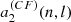 $ a_{2}^{(CF)}(n,l) $