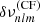 $ \delta\nu^{(\mathrm{CF})}_{nlm} $