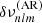 $ \delta\nu_{nlm}^{(\mathrm{AR})} $