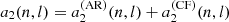 $ a_2(n,l)=a_2^{({\rm AR})}(n,l) + a_2^{({\rm CF})}(n,l) $