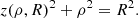 $$ \begin{aligned} z(\rho ,R)^2 + \rho ^2 = R^2. \end{aligned} $$