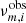 $ \nu_{m, i}^\mathrm{obs} $