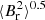 $ \langle B_\mathrm{r}^2\rangle^{0.5} $