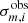 $ \sigma_{m, i}^\mathrm{obs} $