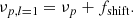 $$ \begin{aligned} \nu _{{p}, l=1} = \nu _{p} + f_\mathrm{shift} . \end{aligned} $$