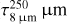 $ {\tau _{8{\rm{ \mu m}}}^{250}{\rm{ \mu m}}} $