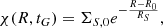 $$ \begin{aligned} \chi (R,t_G)=\Sigma _{S,0} e^{-\frac{R-R_0}{R_{S}}}, \end{aligned} $$