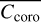 $\overline {{C_{{\rm{coro}}}}}$