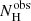 $ N_{\mathrm{H}}^{\mathrm{obs}} $