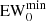 $ \mathrm{EW}_0^\mathrm{min} $