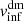 $ v_{\mathrm{inf}}^{\mathrm{dm}} $