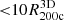 $ { < } 10 R_{\mathrm{200c}}^{\mathrm{3D}} $