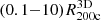$ (0.1{-}10)R_{\mathrm{200c}}^{\mathrm{3D}} $