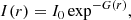 $$ \begin{aligned} I(r) = I_0 \exp ^{-G(r)}, \end{aligned} $$