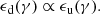 $$ \begin{aligned} \epsilon _{\rm d}(\gamma )\propto \epsilon _{\rm u}(\gamma ). \end{aligned} $$