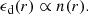 $$ \begin{aligned} \epsilon _{\rm d}(r) \propto n(r). \end{aligned} $$