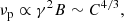 $$ \begin{aligned} \nu _{\rm p} \propto \gamma ^2 B \sim C^{4/3}, \end{aligned} $$