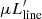 $ \mu L^\prime_{\mathrm{line}} $