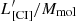$ L^\prime_\mathrm{[C{\small I}]}/M_{\mathrm{mol}} $