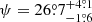 $ \psi = 26{{\overset{\circ}{.}}}7^{+4{{\overset{\circ}{.}}}1}_{-1{{\overset{\circ}{.}}}6} $