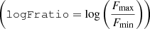 $ \left(\texttt{logFratio}= \log\left(\frac{F_{\mathrm{max}}}{F_{\mathrm{min}}}\right)\right) $