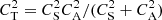 $ C^{2}_{\mathrm{T}} = C^{2}_{\mathrm{S}}C^{2}_{\mathrm{A}}/(C^{2}_{\mathrm{S}} + C^{2}_{\mathrm{A}}) $