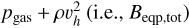 $\left. {{p_{{\rm{gas }}}} + \rho v_h^2{\rm{ (i}}{\rm{.e}}{\rm{., }}{B_{{\rm{eqp,tot }}}}} \right)$