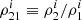 $ \rho^i_{21} \equiv \rho^i_2/\rho^i_1 $