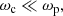 $$ \begin{aligned} \omega _{\rm c} \ll \omega _{\rm p}, \end{aligned} $$