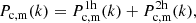 $$ \begin{aligned} P_{\rm c,m}(k) = P_{\rm c,m}^\mathrm{1h}(k) + P_{\rm c,m}^\mathrm{2h}(k), \end{aligned} $$
