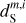 $d_{\rm{S}}^{m,i}$
